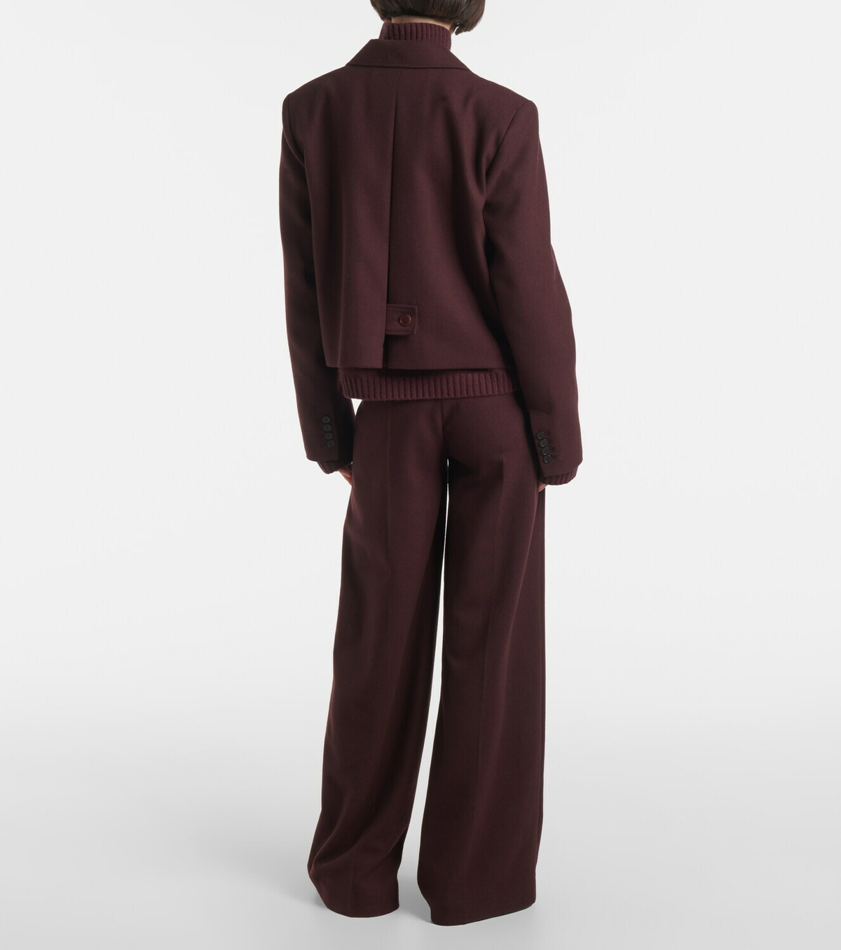 Joseph Cropped Single Breasted Wool Jacket Joseph