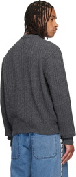 Carne Bollente Gray Patchwork Love Affair Sweater