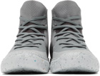 Converse Grey Chuck Taylor All Star Crater Knit High Sneakers