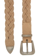 Brunello Cucinelli Braided Suede Belt Brown