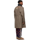 Gucci Reversible Brown Wool Plaid Hunting Coat