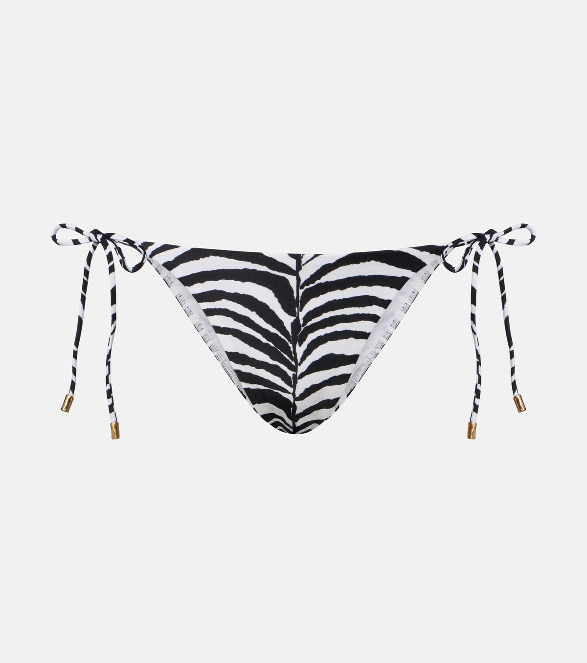 ViX Paula Hermanny Tie Side zebra-print bikini bottoms