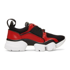 Givenchy Black and Red Jaw Low Sneakers