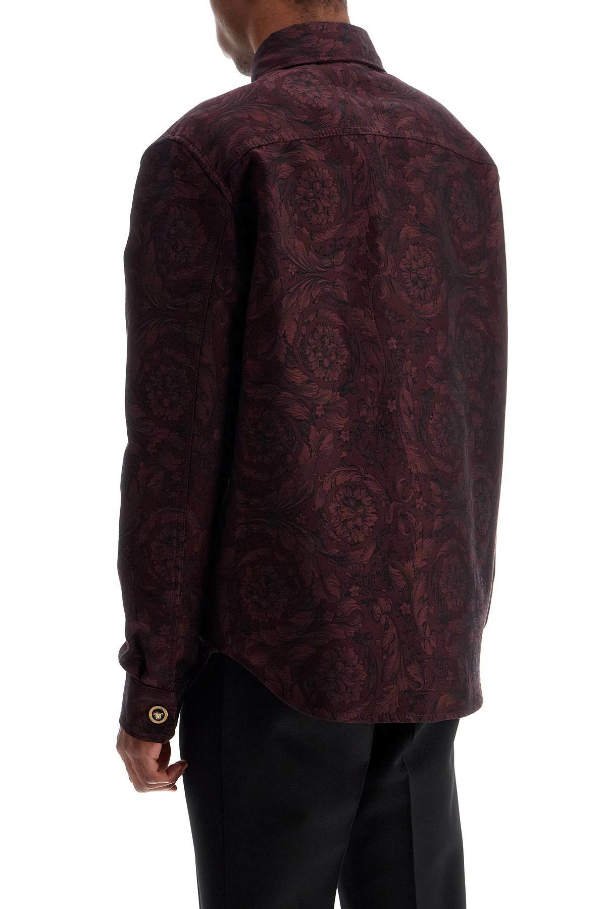 VERSACE baroque jacquard overs Purple Versace