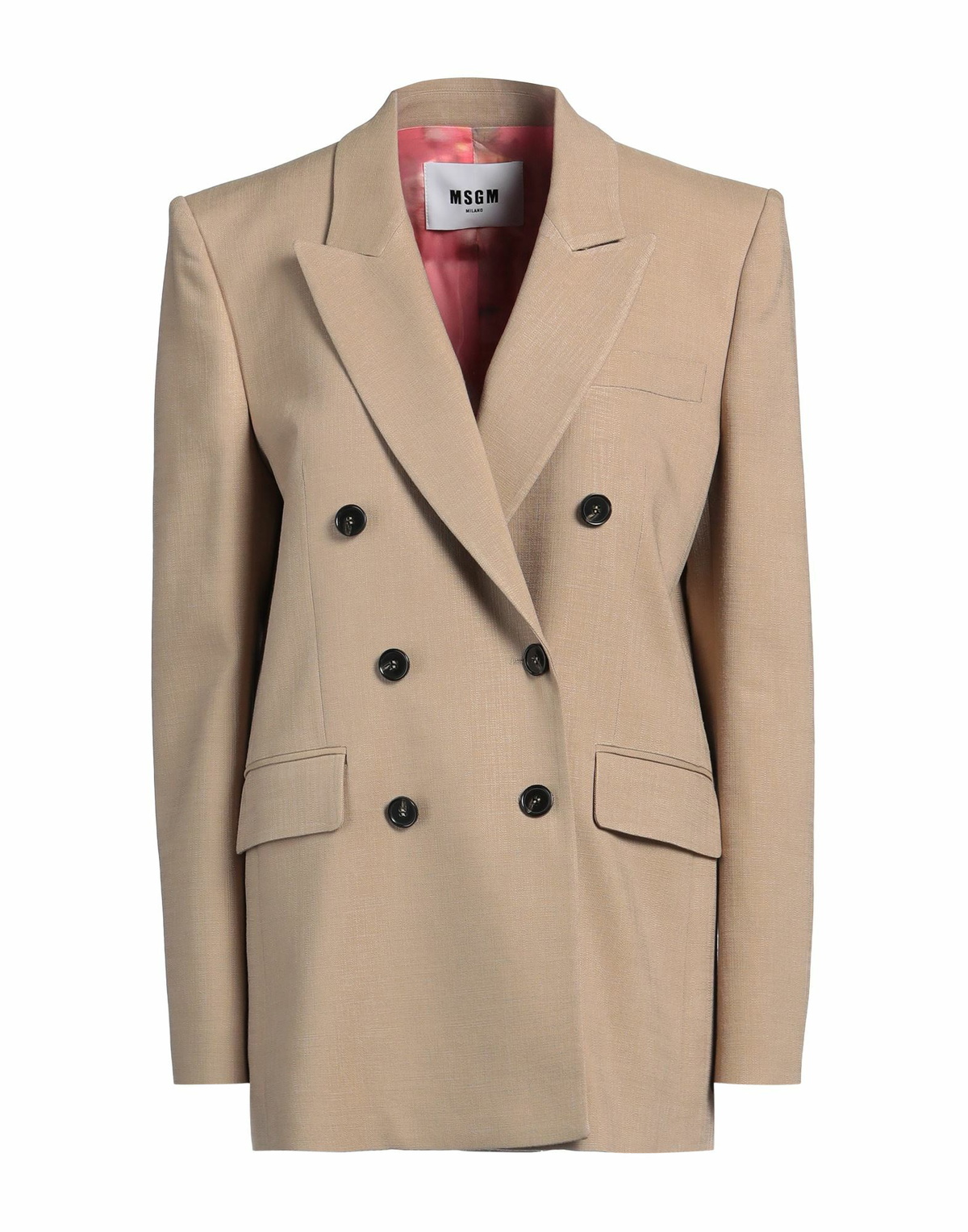 Msgm Womens Blazer Sand
