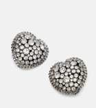 Alessandra Rich Crystal-embellished clip-on earrings