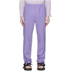 Tibi SSENSE Exclusive Purple Eamon Pull-On Trousers