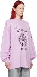 032c Purple Bär Long Sleeve T-Shirt