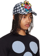 Walter Van Beirendonck Blue & White Clown Cap