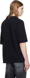 Dsquared2 Black 'Dsquared2' Embroidered Loose Fit T-shirt