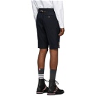 Thom Browne Navy Super 120s Vented Shorts