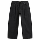 A Kind of Guise Men's Duma Pleated Denim Jeans in Grey Denim