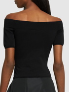 ALEXANDER MCQUEEN - Off-the-shoulder Stretch Knit Top