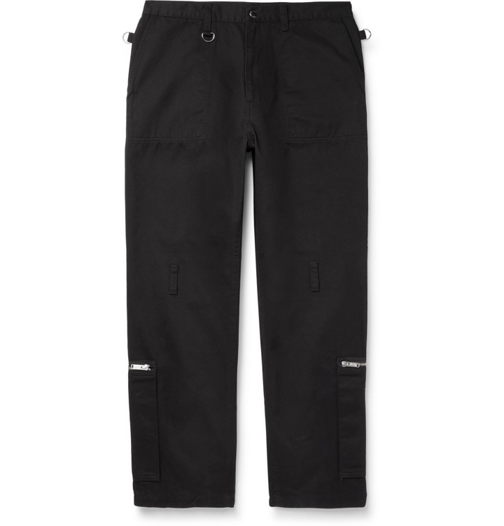 Photo: Undercover - Zip-Detailed Cotton-Twill Trousers - Black