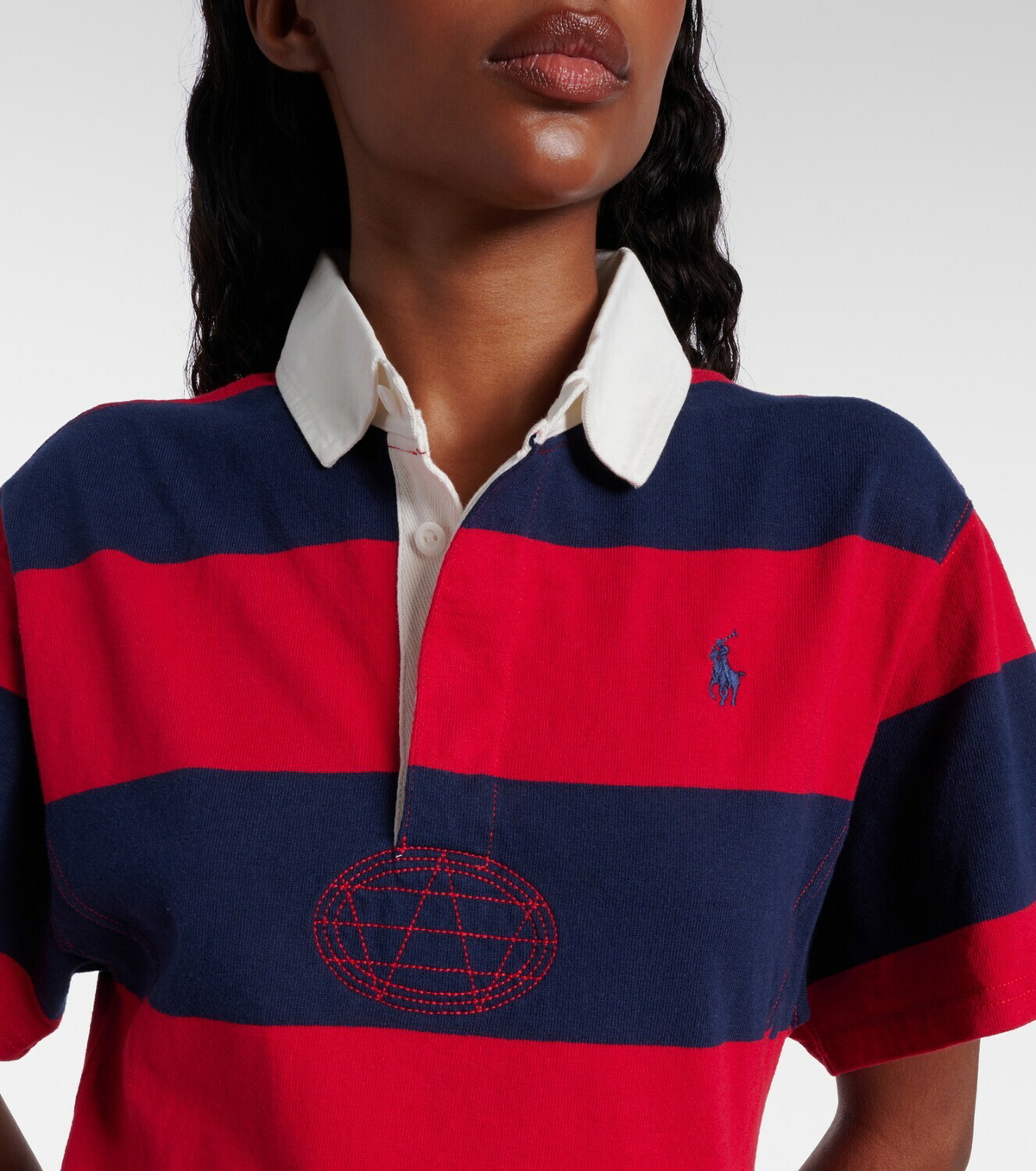 Polo Ralph Lauren Striped cotton jersey polo dress