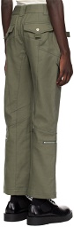 Dion Lee Green Tactical Cargo Pants