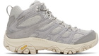 Merrell 1TRL Gray Moab 3 Mid Waterproof Sneakers