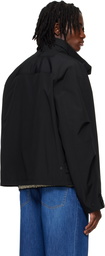 Solid Homme Black Shell Parka Jacket