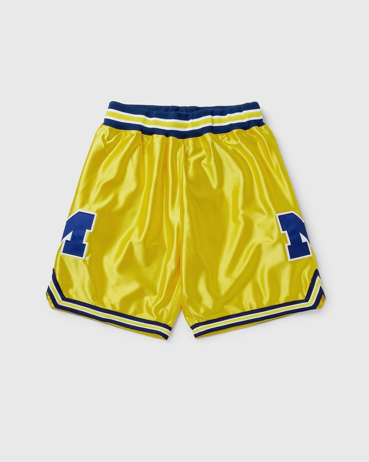 Mitchell & Ness Ncaa Maize Shorts University Of Michigan 1991 Yellow - Mens - Sport & Team Shorts
