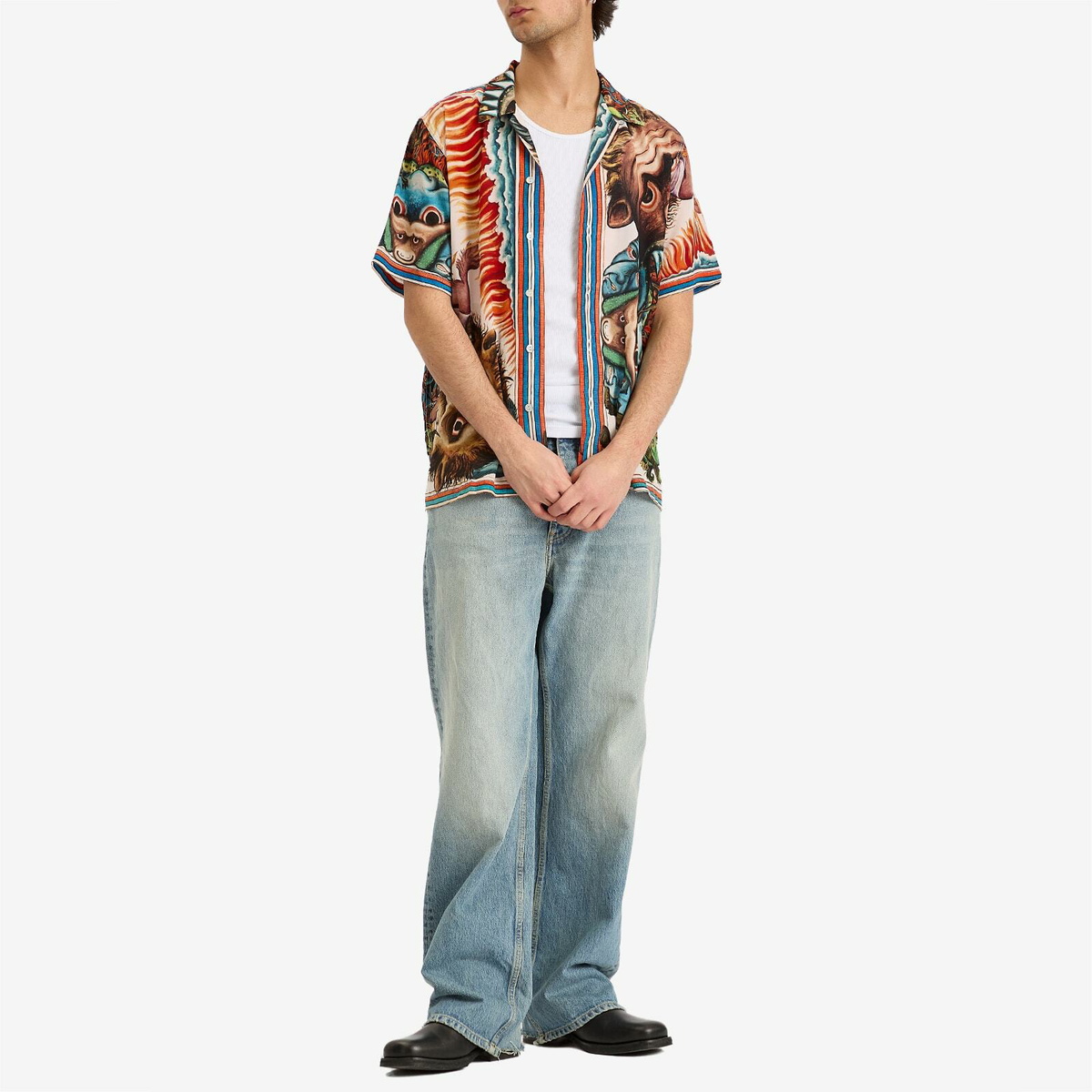 Endless Joy Men's Apocalypse Vacation Shirt in Multi