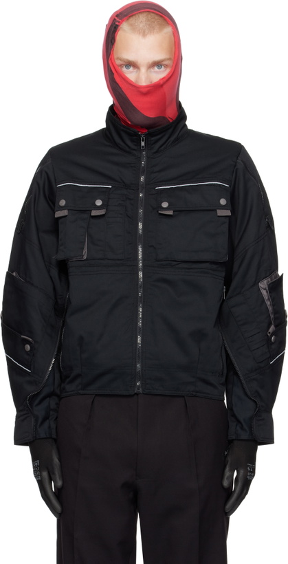 Photo: Prototypes Black Cut Up Parka Jacket