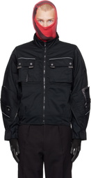 Prototypes Black Cut Up Parka Jacket