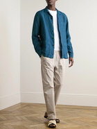 Boglioli - Camp-Collar Linen Overshirt - Blue