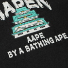 AAPE Men's Planet R T-Shirt in Black