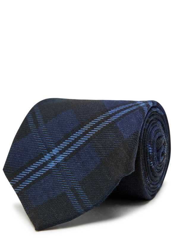 Photo: Polo Ralph Lauren Checked Wool tie - Navy - One Size