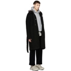 MSGM Black Teddy Coat