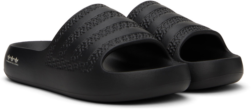adidas Originals Black Adilette Ayoon Slides