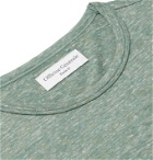 Officine Generale - Mélange Cotton-Jersey T-Shirt - Green