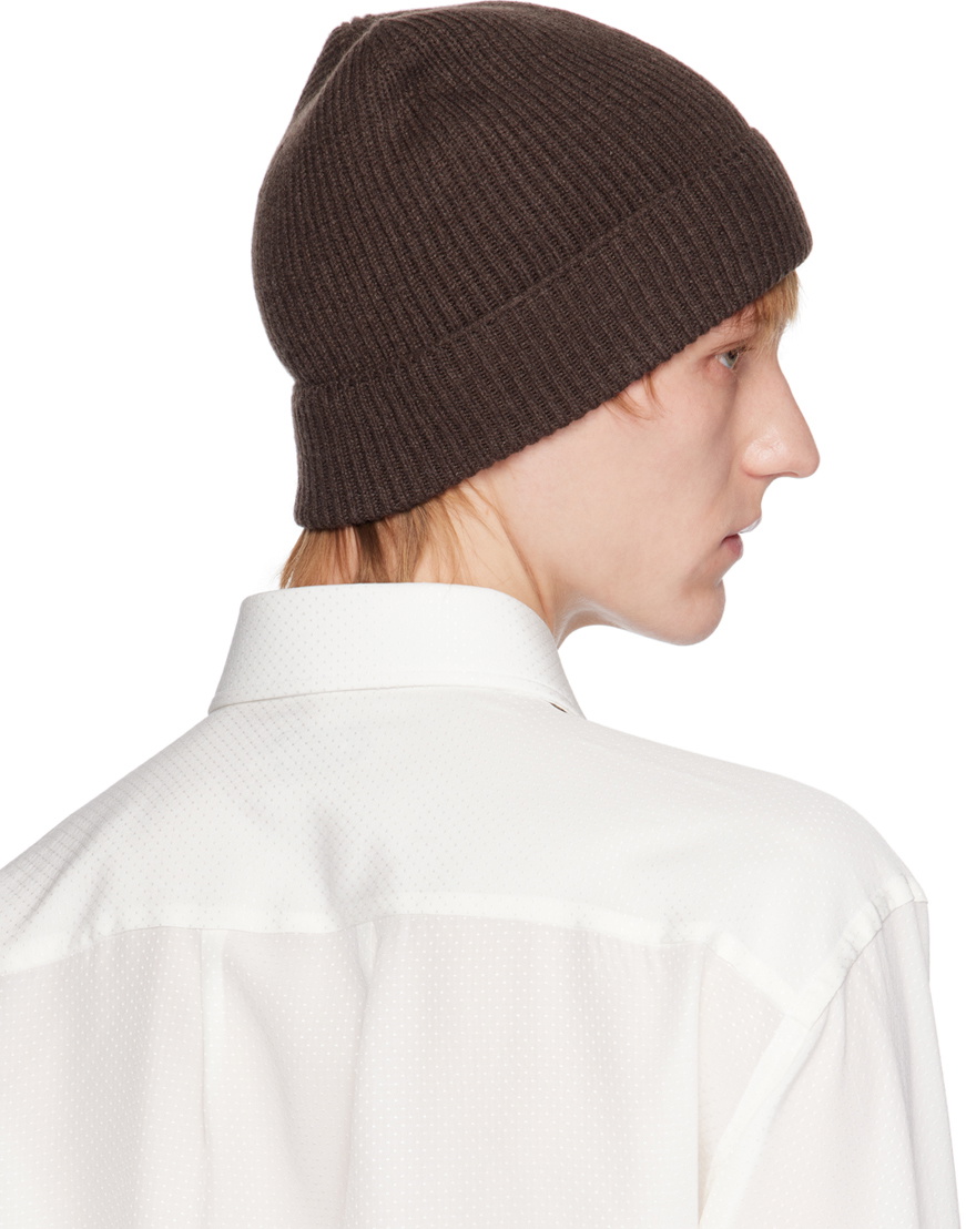 TOM FORD Brown Cashmere Beanie