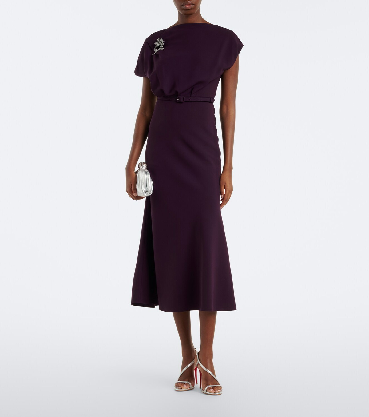 Roland Mouret Embellished cady cocktail dress