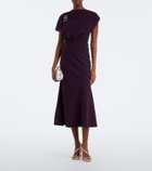 Roland Mouret Embellished cady cocktail dress