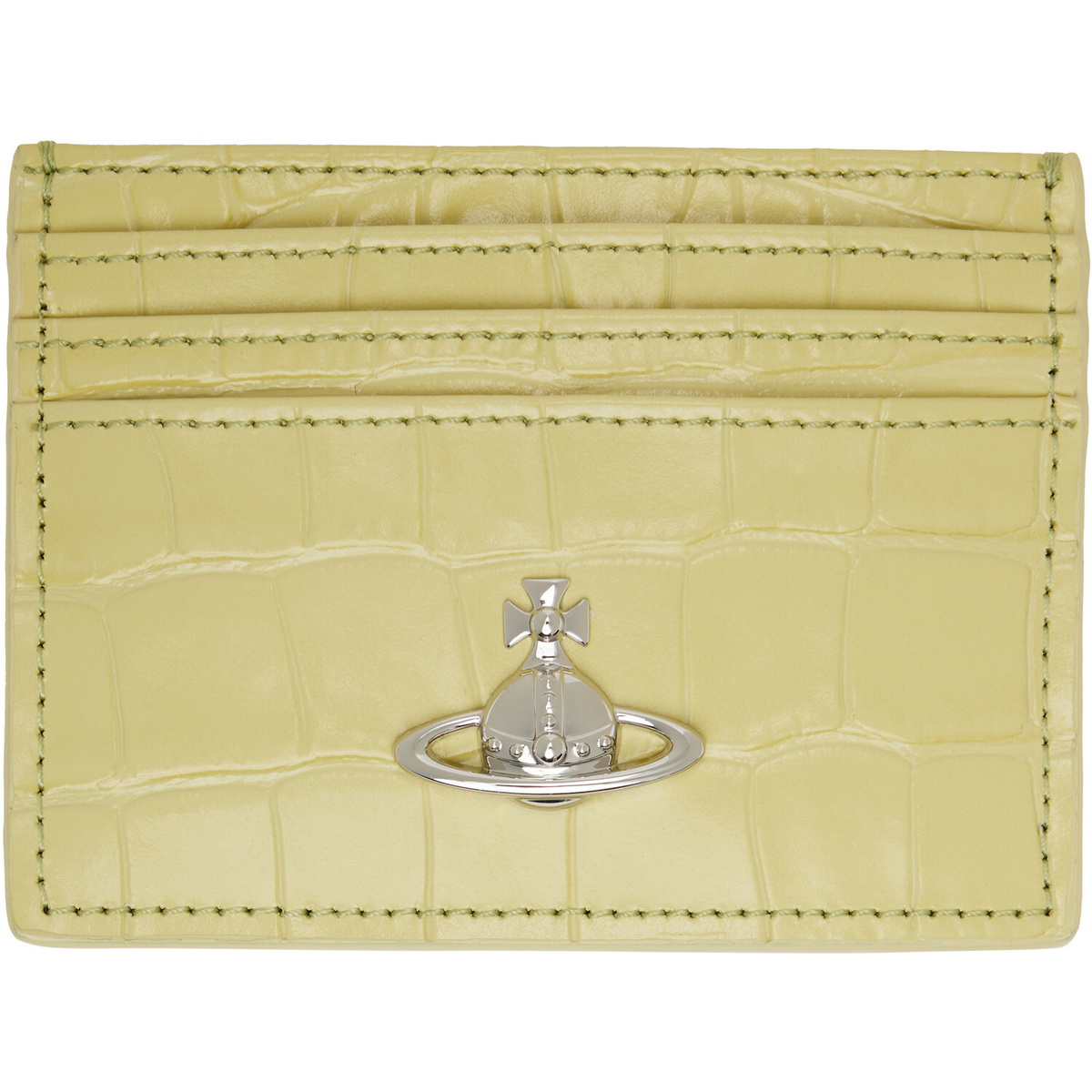 Vivienne Westwood Green Flat Card Holder