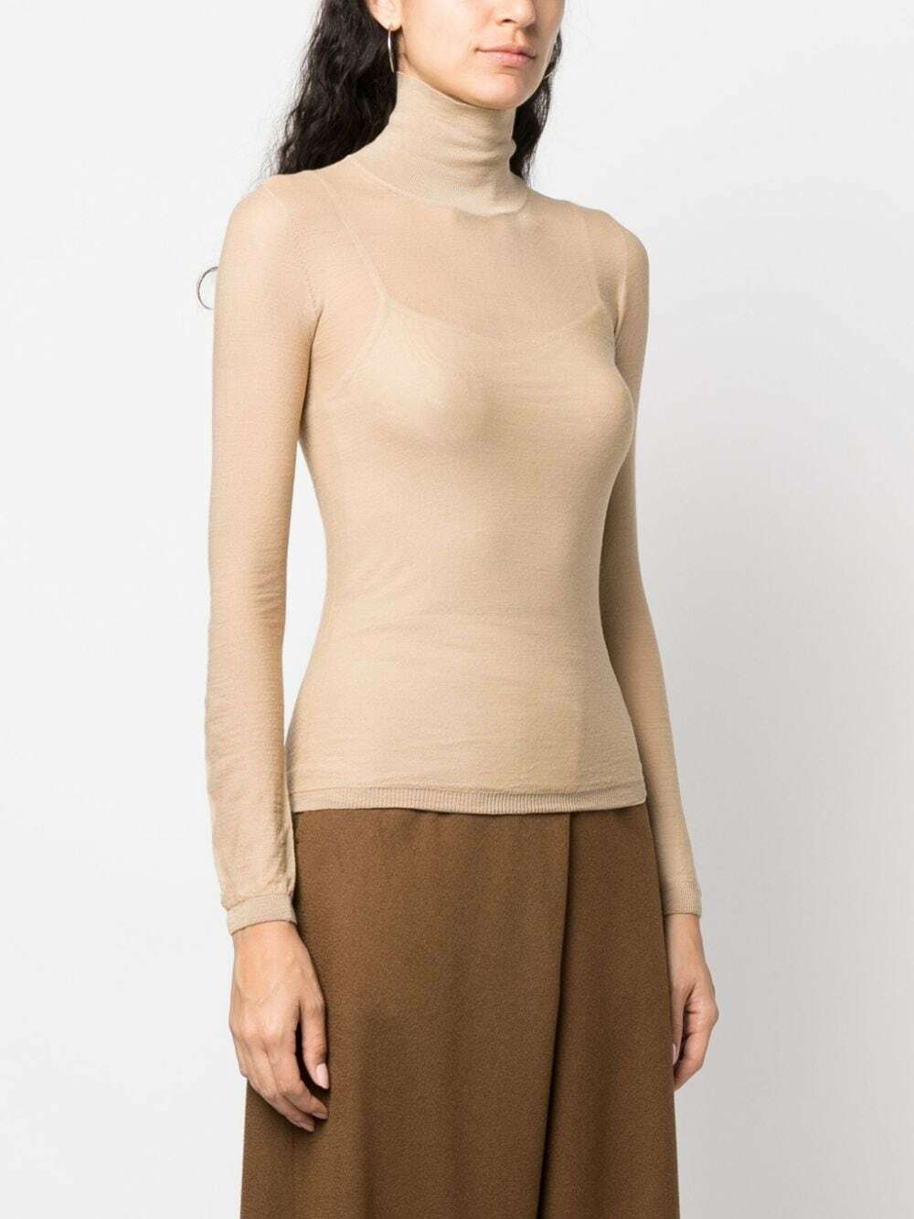 Semi sheer clearance turtleneck