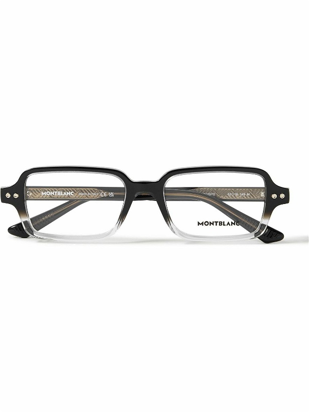 Photo: Montblanc - Rectangular-Frame Acetate Optical Glasses