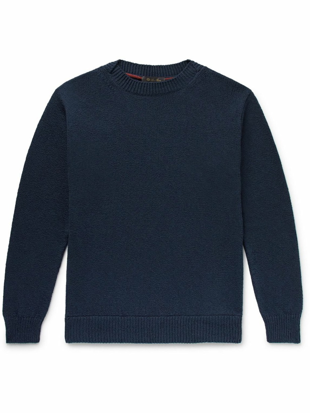 Photo: Loro Piana - Cotton Sweater - Blue
