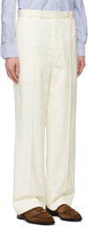 Thom Browne White Low-Rise Trousers