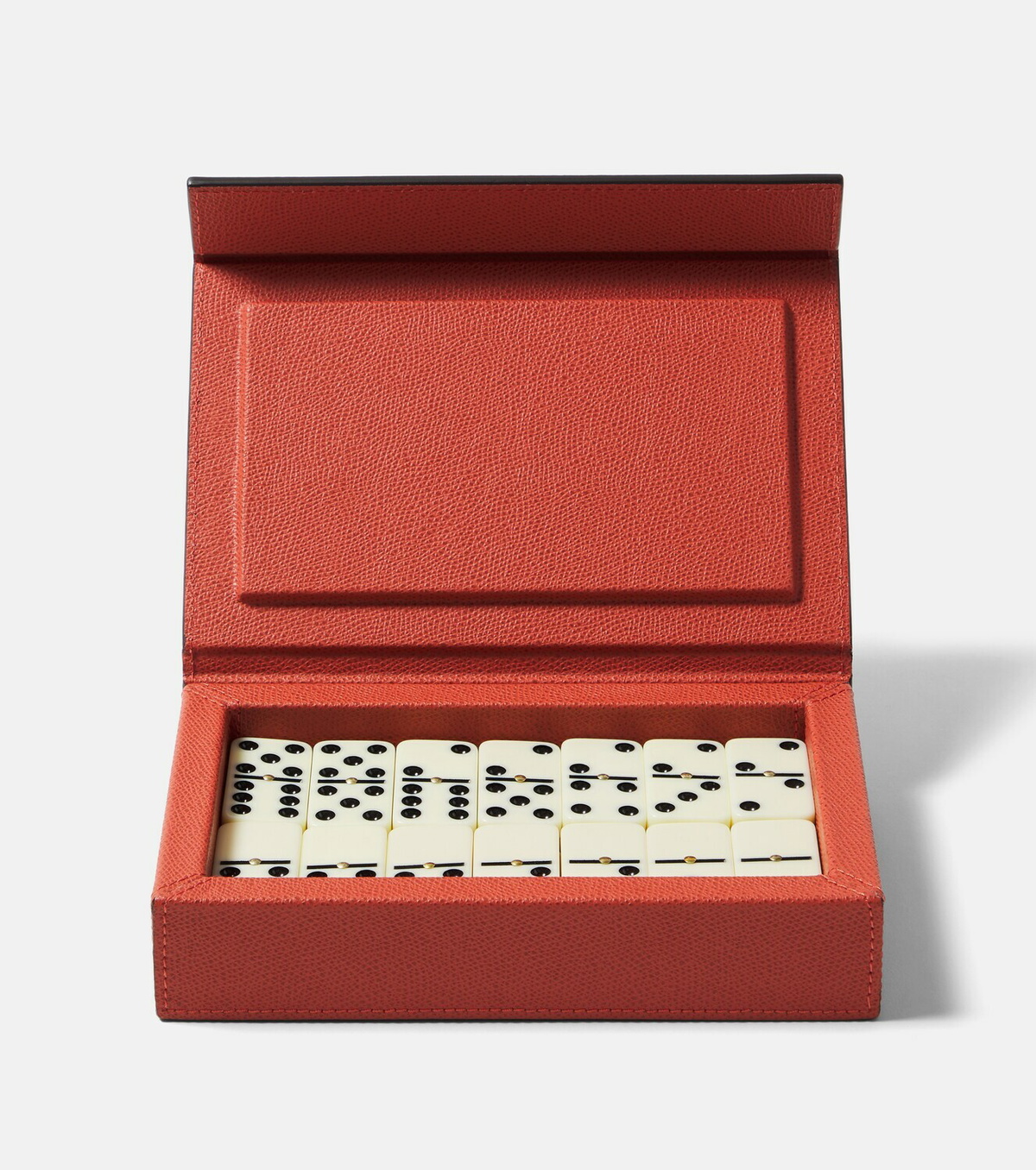 Giobagnara Parma leather and walnut domino set