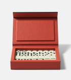 Giobagnara Parma leather and walnut domino set