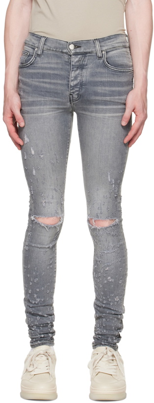 Photo: AMIRI Gray Shotgun Jeans