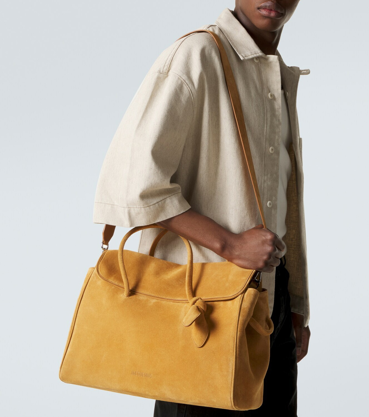 Jacquemus Turismo Large suede tote bag