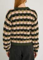 Moncler Striped Wool-blend Jumper Green