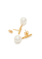 Alighieri Lustre of Moon Pearl 24kt Gold-plated Drop Earrings - One Size
