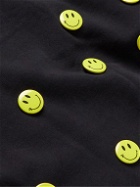 Raf Simons - Smiley Embellished Appliquéd Cotton-Jersey Throw