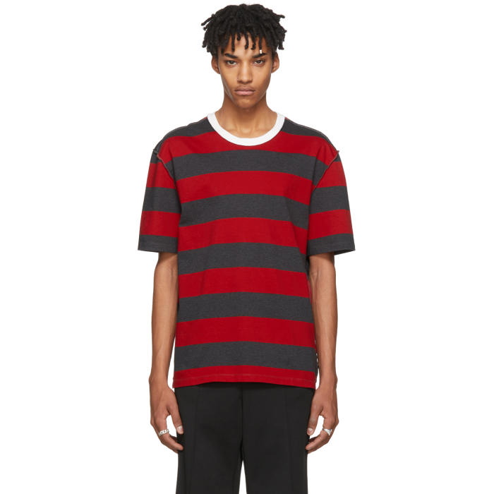 Photo: Maison Margiela Red and Grey Stripe Shirt 