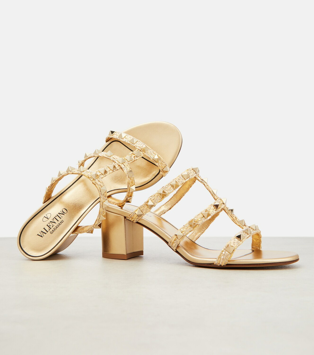 Valentino Garavani Rockstud-embellished leather sandals