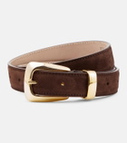 Khaite Benny suede belt